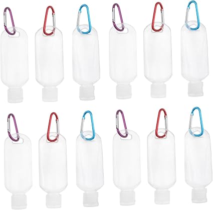 10pièces Lot De Flacons Rechargeables Crochet Pour Gel Bain Lotion Tonique Nettoyant Visage Adapté Aux Déplacements Professionnels Et Sport - Image 1