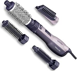 BaByliss Multistyle Blower Brush Ionic Anti-Frizz Technology, Ceramic Technology, 4 Accessories, Multistyler, Black, AS121E - Image 1
