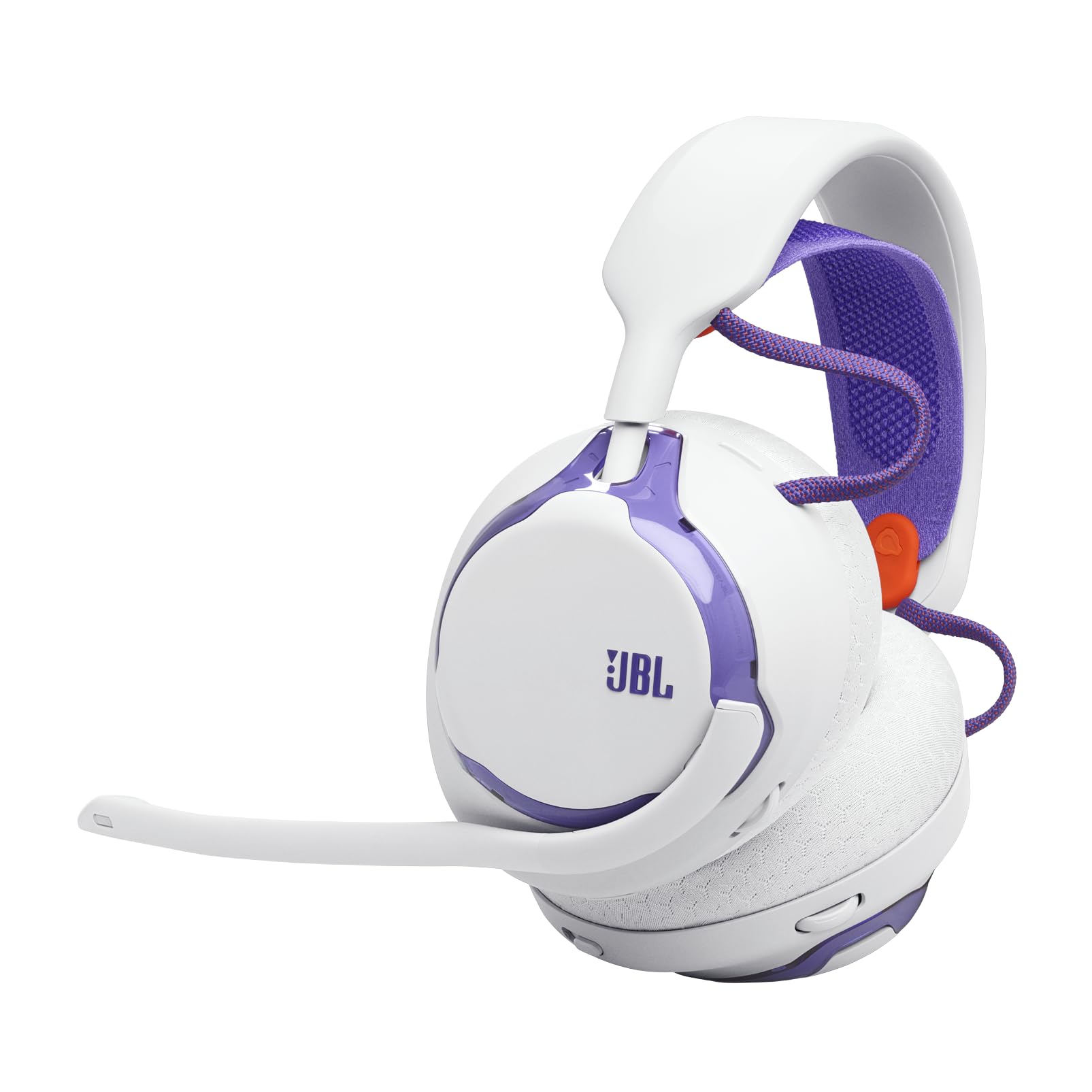 JBL Quantum 650 Wireless Bluetooth Gaming Headset, JBL Quantum Sound, Noise Cancelling Mic, USB-C Cable, 45H Battery Life, Replaceable Parts, Cross-Platform Compatibility, White - Image 1