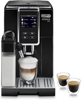 De'Longhi Dinamica Plus ECAM 370.70.B, Machine Expresso avec Broyeur, Système LatteCrema, Technologie Smart One Touch, Ecran Tactile Complet, Fonction My, 1.8l, Noir - Image 1