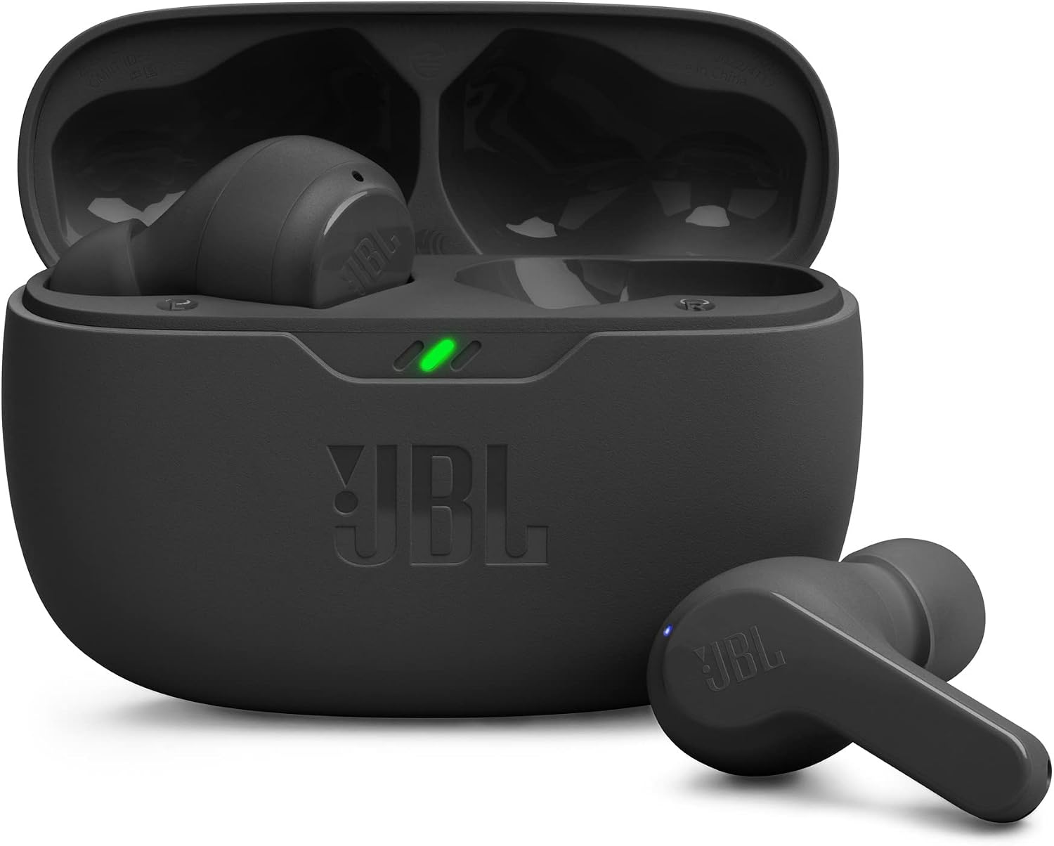 JBL Wave Beam, Écouteurs Intra-Auriculaires sans Fil, Résistance à l'Eau IP54 et IPX2, Appels Mains Libres et Batterie à Autonomie de 32 heures, en Noir - Image 1
