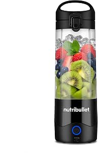 nutribullet Lightweight Portable Blender, BPA Free 475ml Tritan Cup, Mini Blender with 4 Point Stainless Steel Blade, Portable Blender, USB-C Charger, Over 15 Cycles Before Recharge NBP003B - Image 1