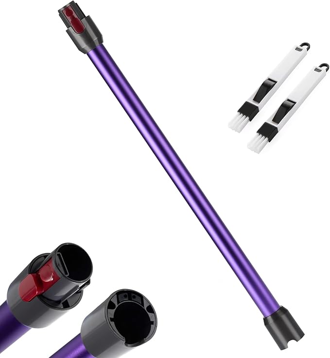 Telescopic Tube for Dyson V11, Extension Tube Compatible with Dyson V7 V8 V10 V11 V15, Quick Connect Suction Tube with Two 2 in 1 Brushes, Purple - Image 1