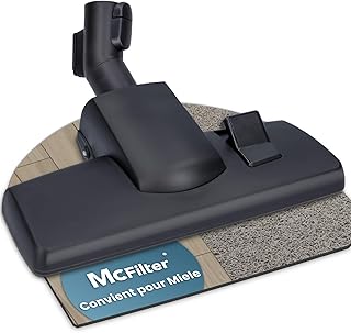 McFilter I Buse d'aspirateur brosse combinée pour aspirateurs Miele C1, C2, C3, S8000, S2, S3, S4, S5, S6 série, Complete, Compact, Classic, Raccord 35mm, fonction encliquetage et parking réversible - Image 1