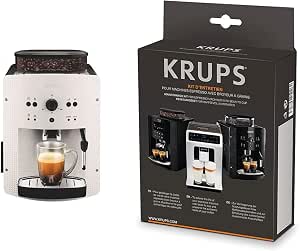 KRUPS Essential Coffee Bean Machine, Coffee Machine, Bean Grinder, Espresso Maker, Cappuccino & Full Auto Espresso Maintenance Kit XS530010 - Image 1
