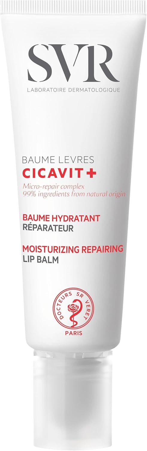 SVR - Cicavit+ Baume Lèvres - Baume protecteur réparation accélérée - Pour lèvres sèches, gercées et abîmées - 99% d'ingrédients d'origine naturelle - Sans parfum - 10 g - Image 1
