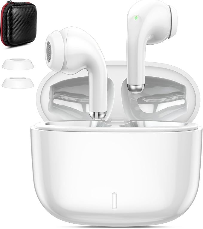 Wireless Bluetooth Earphones for iPhone 16e 17 16 Pro Max, Bluetooth 5.3 50 Hours Touch Control HiFi Stereo Earbuds USB C Headset USB-C Fast Charging for Samsung S25 A16 A17 A06 Pixel 9 - Image 1