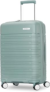 Rigid Expandable Central Suitcase with Swivel Wheels - Image 1