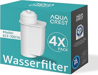 AQUA CREST Filtre à café pour Siemens® série EQ, EQ5, EQ6, EQ7, EQ9, EQ500, Bosch® TCZ7003, TCZ7033, pour Brita® Intenza 575491, Certifié TÜV SÜD, lot de 4 - Image 1