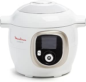 Moulinex, Cookeo Smart Multicooker, 6L, 150 Integrated Recipes, Unattended Cooking, Intuitive Screen, Cooking Guide, MyMoulinex App, 1600W, White, 15 Years Repairability, CE85CA10 - Image 1