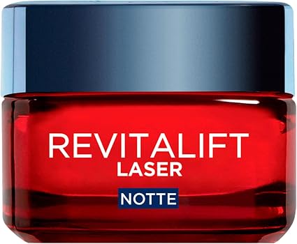 L'Oréal Paris Revitalift Laser Anti-Aging Night Face Cream with Pro-Retinol Hyaluronic Acid and Vitamin C Intense Repair and Renewed Skin - 50 ml - Image 1