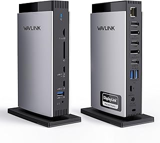 WAVLINK Station d'accueil pour Ordinateur Portable Displaylink avec 3 HDMI, USB C Dock Triple Display 4K+2 * 2K, 100W Charging for M1 M2 M3 M4 Mac/Windows, 2DP, 1Gbps Ethernet, Audio/Mic, SD/TF - Image 1