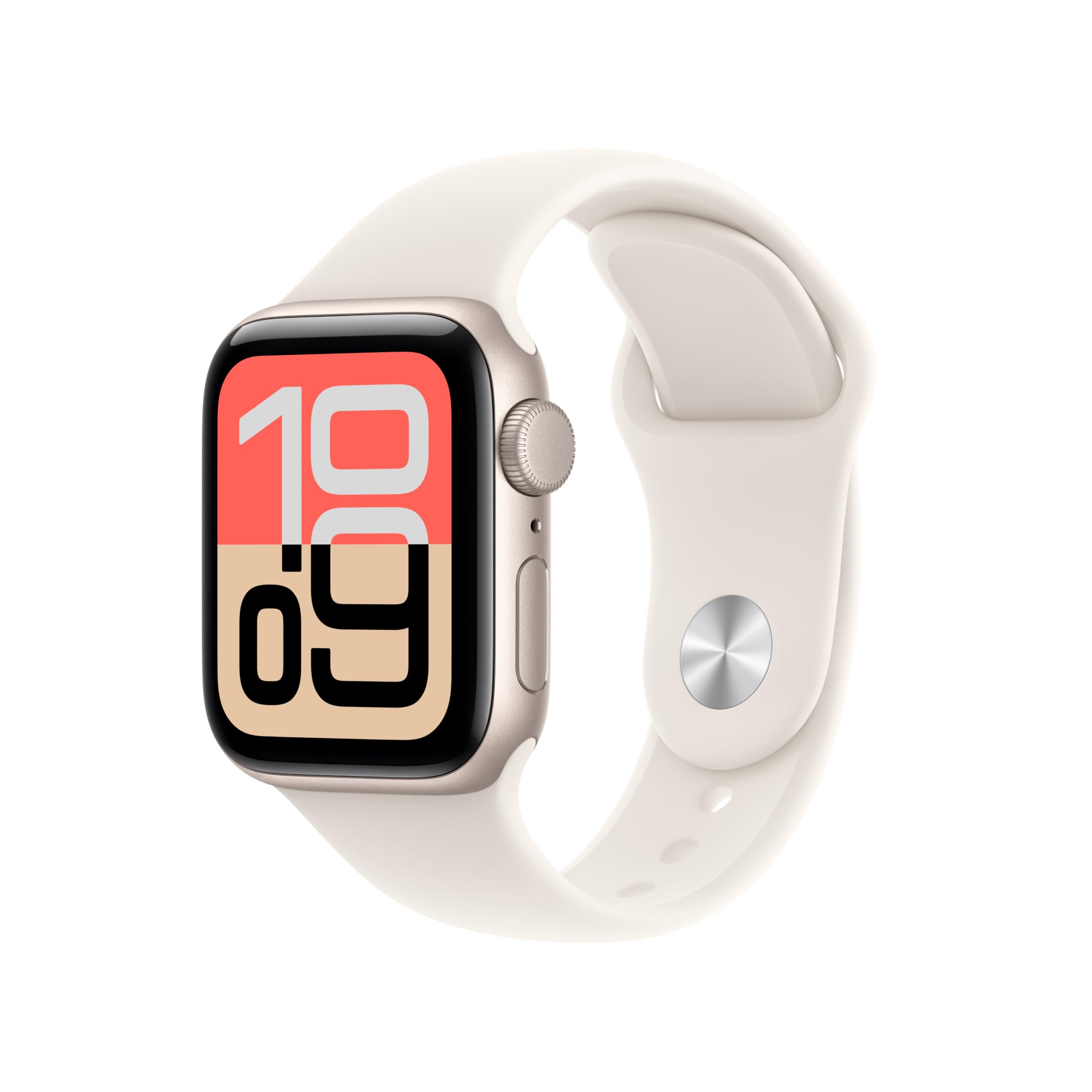 Apple Watch SE 3 [GPS 40mm] Smart Watch with Starlight Case and Starlight Sport Bracelet Activity / Sleep / Heart Rate Monitor Always On Screen - Image 1