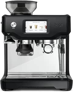 Sage - The Barista Touch - Coffee Machine with Automatic Milk Frother & Integrated Grinder - Touch Screen, Removable Pad, 5 Programs - Espresso Machine - Black Truffle          [Energy Class A] - Image 1