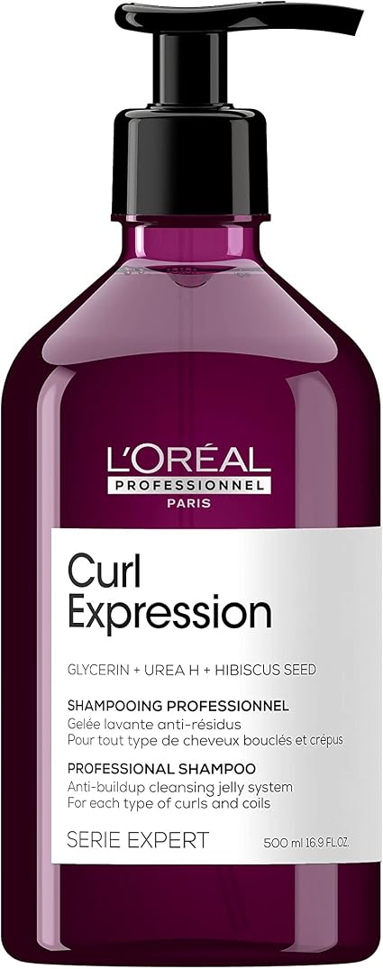 L'Oreal Professionnel, Cleansing Gelée, Curly/Frizzy/Kinky, Sulfate Free & Silicone-Free Shampoo, Removes Impurities & Residues, Moisturizes Without Weighing, 500 ml - Image 1
