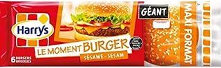 Giant sesame burger breads - Pack of 6, 510g - Image 1
