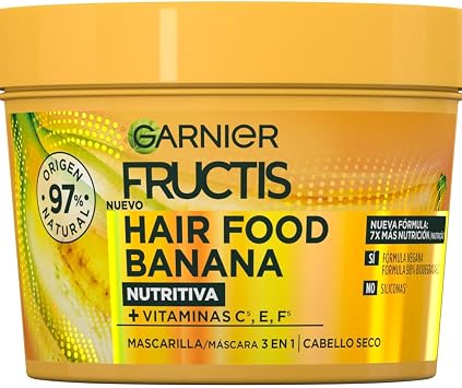 FRUCTIS HAIR FOOD banana mask ultra nutritiva 390 ml - Image 1