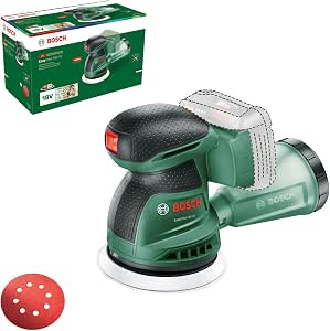 Bosch EasyOrbit 18V-10 Cordless Orbital Sander (sanding small and medium wooden surfaces or varnished or painted surfaces; diameter: 125 mm; 18V system; without battery) - Image 1