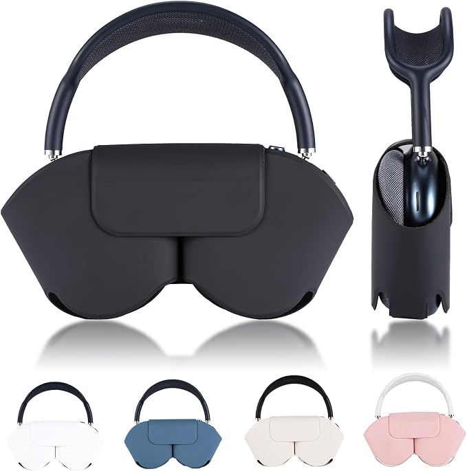 Smart Case Cover for Apple AirPods Max Headset, Sleep Mode Compatible with AirPod Max Protection Anti-Scratch and Dustproof Travel Case (Black) - Image 1