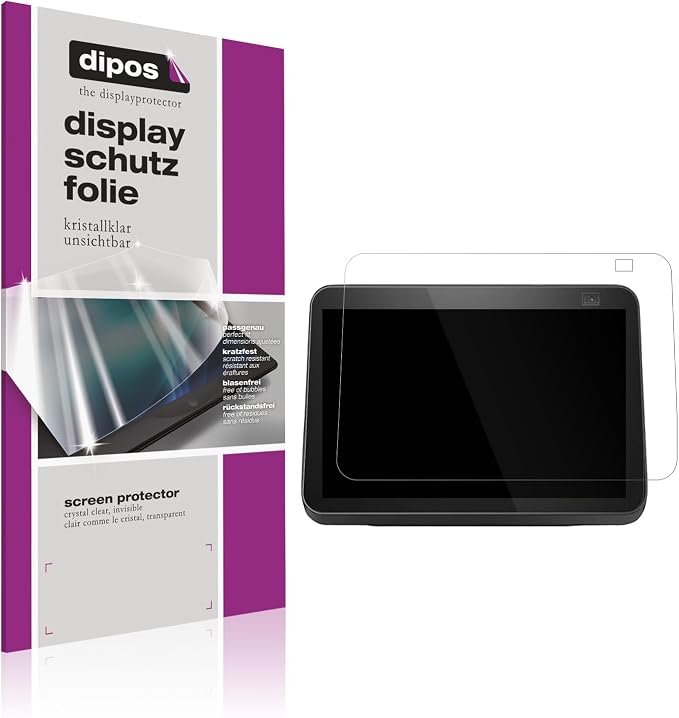 dipos I 2X Protection ecrán Compatible avec Amazon Echo Show 8 2nd Gen Films de Protection d'écran Transparent - Image 1