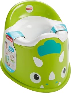 Fisher-Price FTV11 Pot de dinosaure avec protection anti-éclaboussures intégrée pour enfant Vert - Image 1