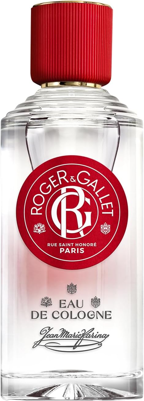 Roger&Gallet - Eau de Cologne Jean Marie Farina 100 ml - Eau de Cologne aux Huiles Essentielles Citron, Orange, Petit Grain, Lavande et Romarin - Une Sensation Délicieuse et Vivifiante - Image 1