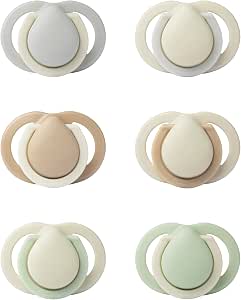 Tommee Tippee Newborn Dummy, 0-2 Months, Pack of 2, Symmetrical Dummy, Nipple and Miniature Collar to Hold in Their Tiny Mouths - Image 1