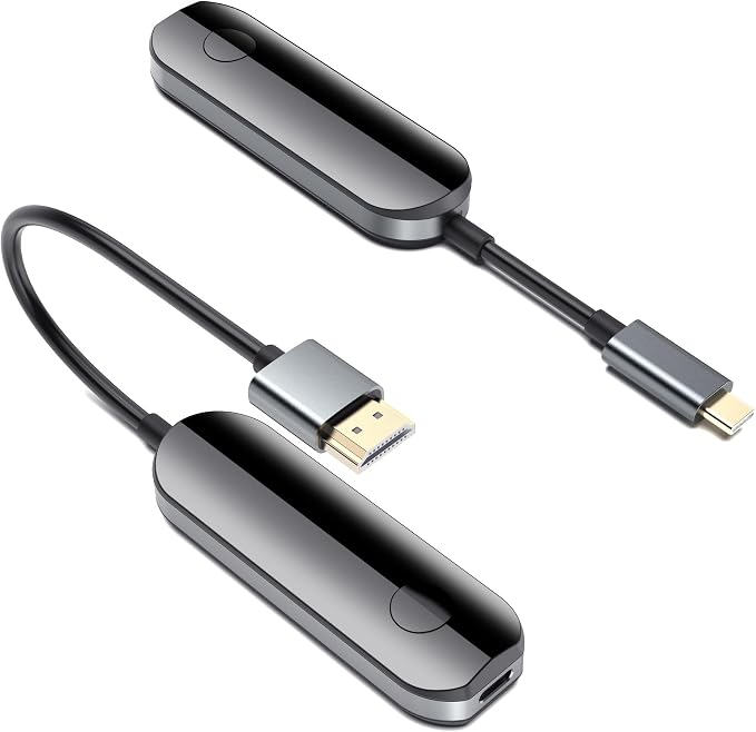 iShare Pro 2K Screaming Netflix Wireless HDMI Transmitter & Receiver Kit, Amazon Video to TV, HD Video Sync & Audio, Wireless USB C HDMI Adapter for iPhone 15, iPad Pro, MacBook - Image 1