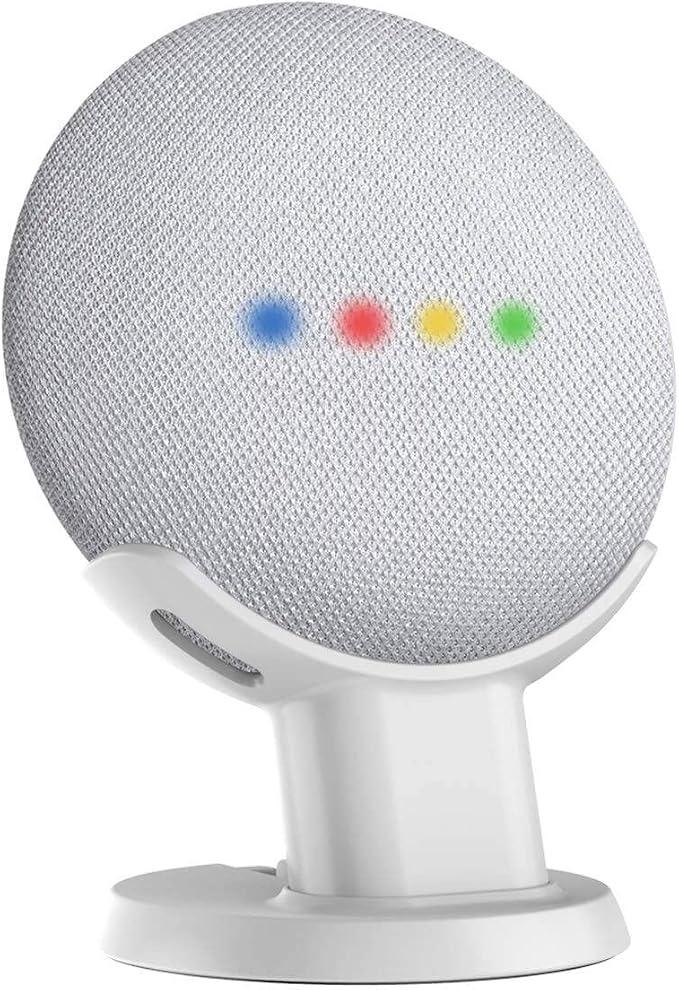 Gelink Desktop Supporto for Google Home Mini/Nest Mini (2nd Gen) (White) - Image 1