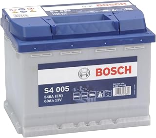 Bosch S4 005 Batterie Auto 60 A/h - 540 A - Batterie 12 V, Plomb-acide pour Véhicules sans Système Start/Stop, Polarité Gauche (-) Droite (+), 242 x 175 x 190 mm - Image 1