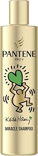 Pantene Pro-V x Keith Haring Art Collection Lisse & Soyeux Miracle Shampoing 250ml Cheveux Frisés et Secs, Formule PRO-V avec Active Nutri-Plex, Aide à Réparer les Cheveux Secs, Ternes et Frisés - Image 1