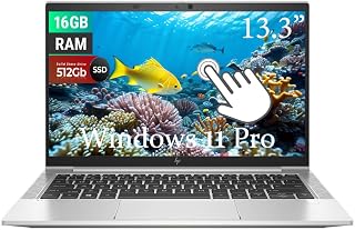 HP EliteBook 830 G8 Touchscreen Laptop Business, 13.3" FHD (1920 x 1080) Touch, Intel Core i7-1185G7 3.0GHz, 16GB RAM, 512GB SSD, US QWERTY Keyboard, Windows 11 Pro (Renewed) - Image 1
