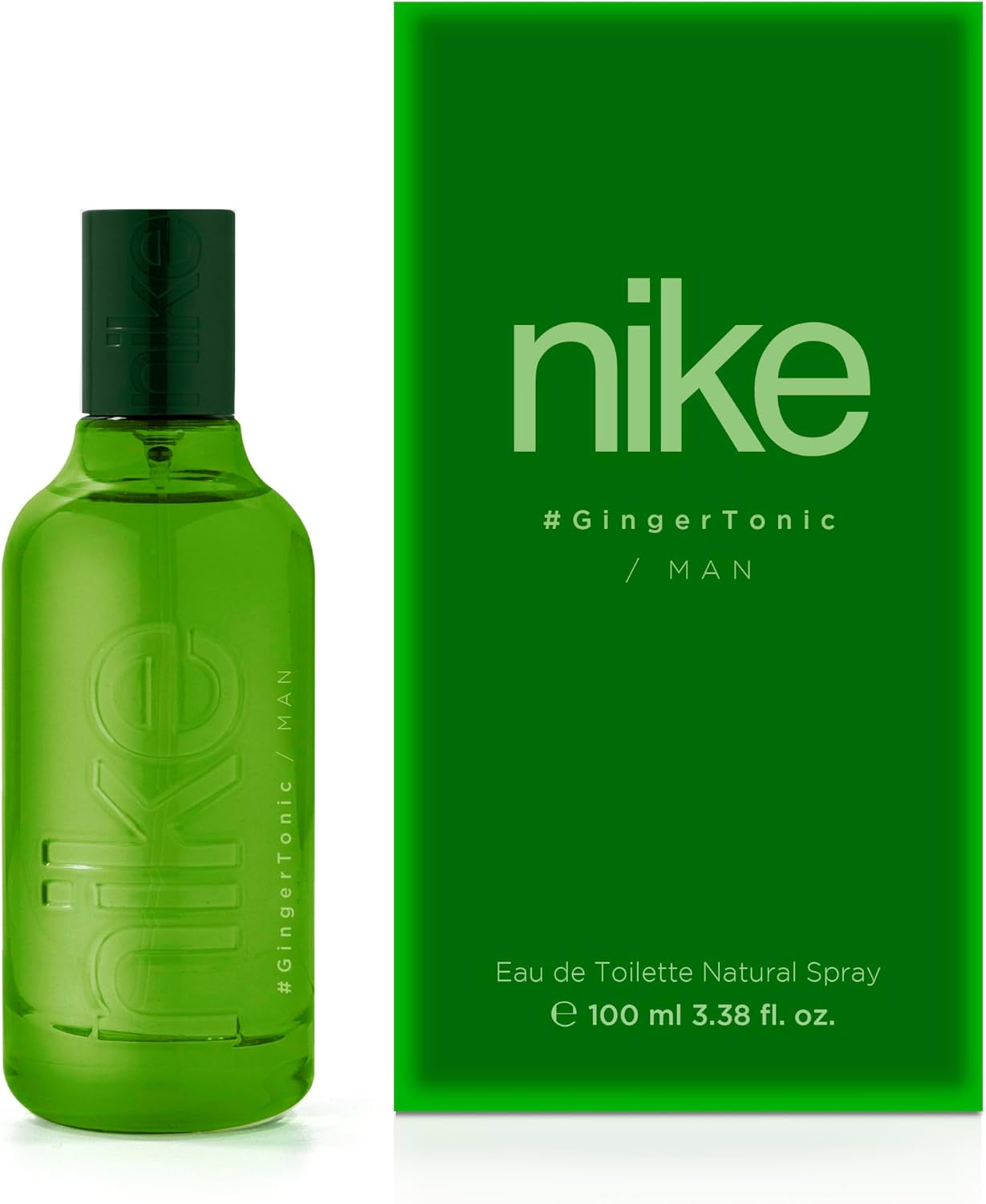 NIKE - Ginger Tonic, Eau de Cologne pour homme, 100 ml, Parfum en spray, Eau de toilette naturelle et masculine, Arôme d'agrumes et de fleurs, Parfum frais et longue durée - Image 1
