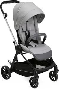 Chicco One4Ever Lounge Lightweight Compact 0.01m 4A Stroller Stylish Design Foldable Reclining Backrest 1 Motion Auto Closing Shading Canopy Umbrella Max 22kg - Image 1