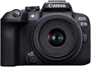 Canon EOS R10 Hybrid Camera APS-C Format 24 Megapixels Black Plus Canon RF-S 18-45mm F4.5-6.3 is STM Standard Lens - Image 1
