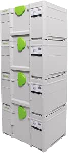 Festool Systainer SYS3 M 237 (4 x 204843) 21.4 L 396 x 296 x 237 mm 4-Piece Cutter Tool Box - Image 1