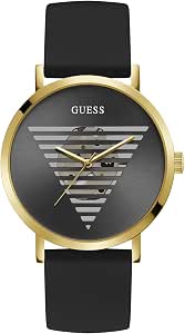 GUESS Men's Black and Gold Analog Watch US - Image 1