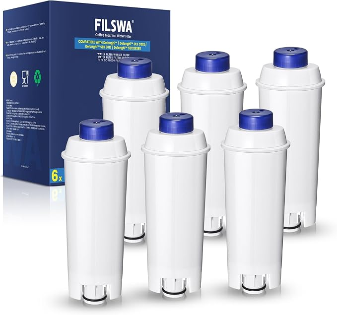 Water Filter Softener Compatible with Delonghi ECAM Dinamica Magnifica S Rivelia ETAM Authentica Esam DLSC002 Coffee Machine Filter for Delonghi Coffee Machine - Image 1