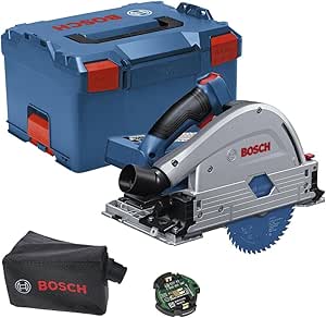 Bosch Professional 18V System cordless plunge saw BITURBO GKT 18V-52 GC (blade Ø 140 mm with 20 mm bore), connectivity module, dust bag, L-BOXX, L-BOXX, L-BOXX) - Image 1