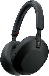 Sony WH-1000XM5 - Hard Case, Premium Wireless Noise Cancelling Headphones, Bluetooth, Clear Call Quality, Hi Res Audio, 30h Battery Life, Hard Case, iOS and Android - Black - Image 1