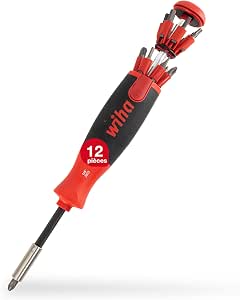 Wiha LiftUp 25 Bit Holder Screwdriver with 12 Bits (38606) - Image 1