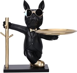 bulldog statue modern decoration accessories bedroom decoration accessories modern home decor accessories bulldog gift candy dish table decoration - Image 1