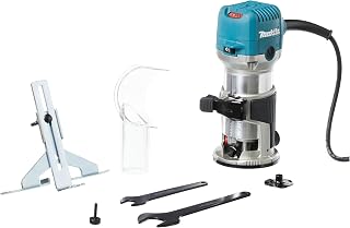 Affleureuse-défonceuse à vitesse variable 710W Ø8 ou 6 mm - MAKITA RT0702C - Image 1