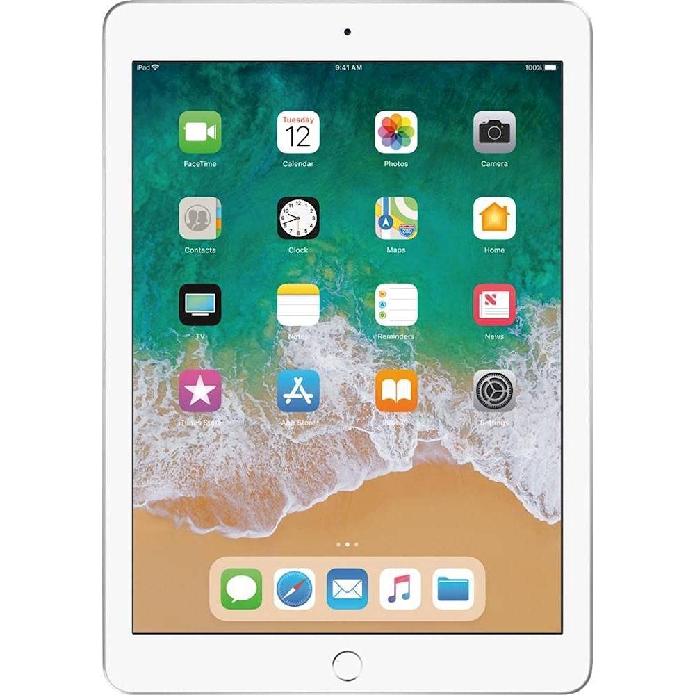 Apple iPad 9.7 (5th Generation) 32GB Wi-Fi - Silver (Refurbished) - Image 1