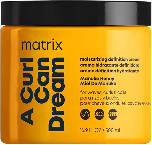 Matrix, Moisturizing Cream for Curly, Frizzy & Kinky Hair, Leave-In Manuka Honey Extract, Total Results, A Curl Can Dream, 500 ml - Image 1
