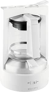Krups KM468210 T8.2 Pressure Steam Coffee Maker, White          [Energy Class B] - Image 1
