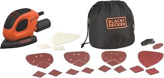 BLACK+DECKER 55W, Ponceuse de détail Mouse - Sac de rangement avec 10 accessoires - BEW230BCA-QS - Image 1