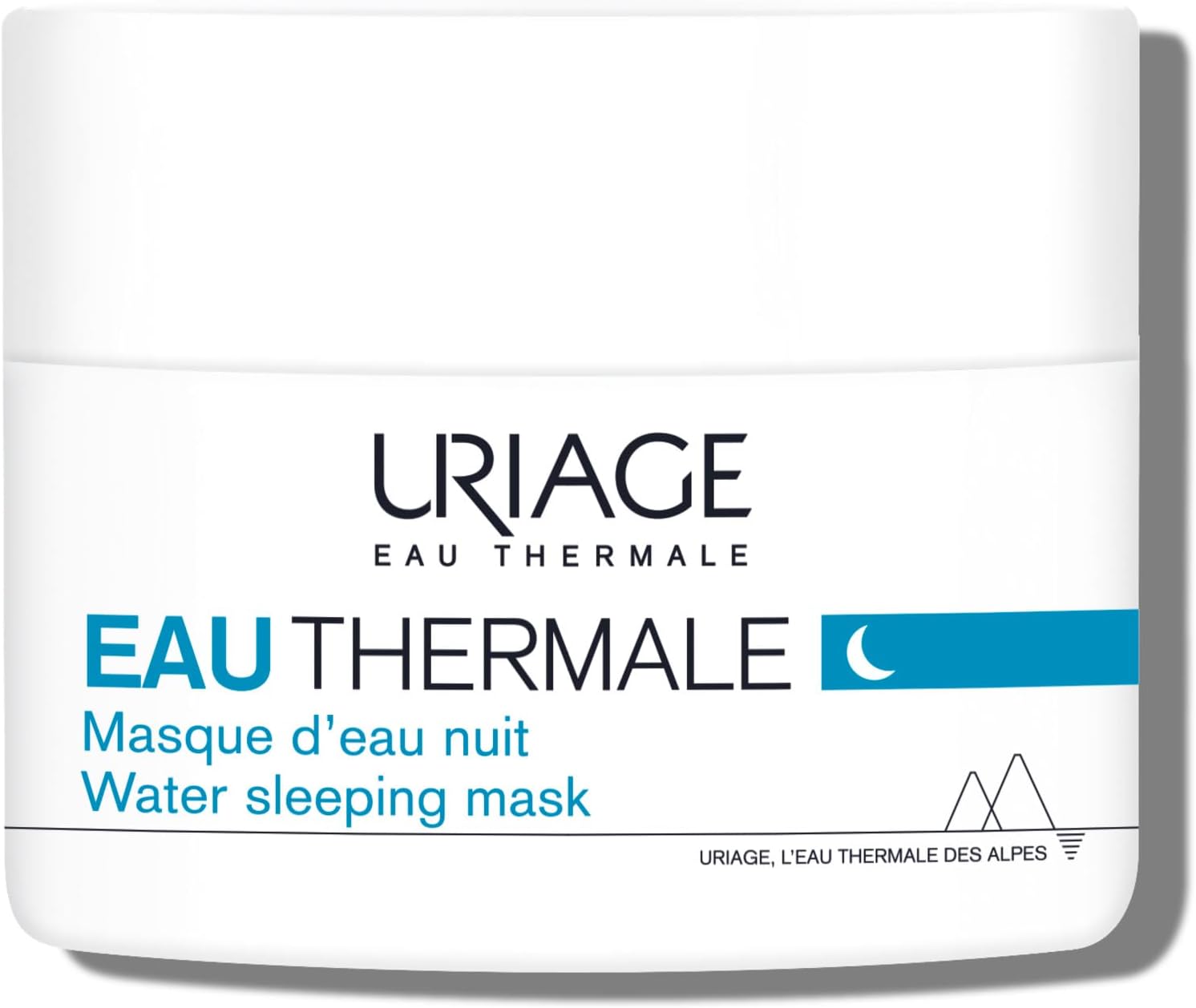Uriage Eau Thermale Masque de Nuit Hydratant à l'Acide Hyaluronique & Edelweiss - La Peau est Regénérée comme après 8 Heures de Sommeil - Parfum Floral, Texture Gel Fraîche - Non Comédogène - 50ml - Image 1