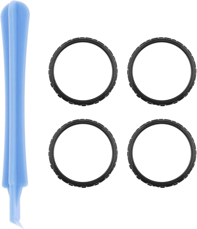 Accent Rings Compatible with PS5 Controller Replacement 22mm Analog Stick Trim Rings with Black Open Shell Tool, Controller Not Included - Image 1
