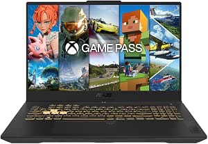 ASUS TUF Gaming A17-TUF707NVR-HX011W 17 FHD 144Hz Laptop PC (AMD Ryzen 7 7435HS Processor 3.1 GHz, 16GB DDR5, 512GB SSD, NVIDIA GeForce RTX 4060 TGP 140W) Windows 11 Home – AZERTY Keyboard - Image 1